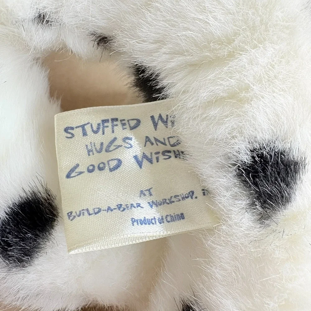 Build A Bear 1997 Dalmatian Plush Dog Vintage BAB Puppy Black White Spots